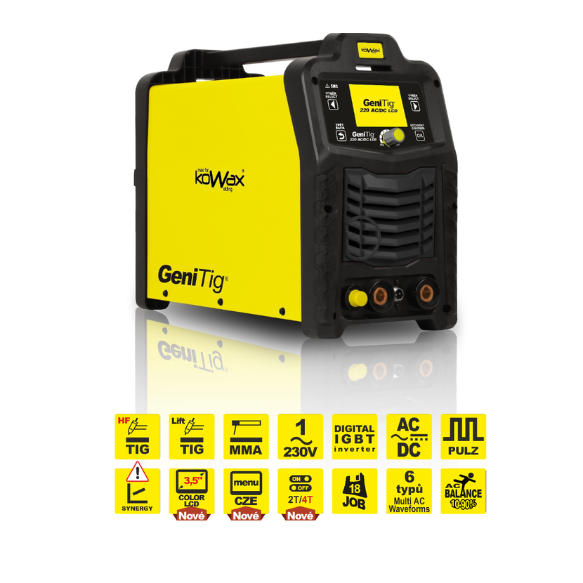 Kowax GeniMig 220 LCD- Welder Trebic - Welding machine Czech Republic