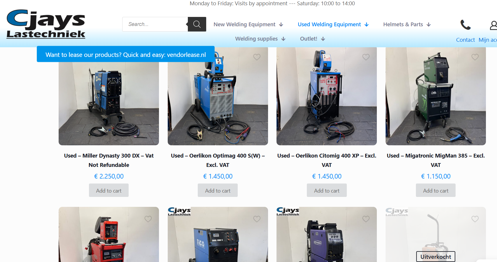 Použité svářecí zařízení v České republice - used welding machines czech republic - mobilní svářeč - svářeč Třebíč - svařování Vysočina